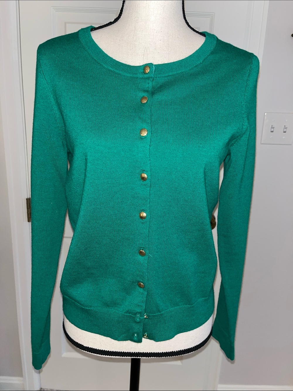 Banana Republic Green Cardigan Sweater Excellent- size Medium